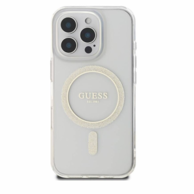 Guess IML Glitter Ring MagSafe Zadní Kryt pro iPhone 16 P...