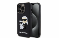 Karl Lagerfeld 3D Rubber Karl and Choupette Zadní Kryt pro iPhone 13 Pro Black Zahal svůj telefon do prémiového krytu od Karl Lagerfelda a přidej mu špetku elegance a ochrany zároveň! Tento kryt je v