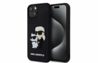 Karl Lagerfeld 3D Rubber Karl and Choupette Zadní Kryt pro iPhone 13 Black Zahal svůj telefon do prémiového krytu od Karl Lagerfelda a přidej mu špetku elegance a ochrany zároveň! Tento kryt je vyrob