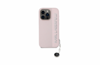 Karl Lagerfeld PU Saffiano Rhinestone Charm Zadní Kryt pro iPhone 15 Pro Růžová Luxusní zadní kryt Karl Lagerfeld pro iPhone spojuje elegantní vzhled s praktickou ochranou. Stylový doplněk pro každéh