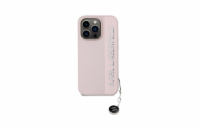 Karl Lagerfeld PU Saffiano Rhinestone Charm Zadní Kryt pro iPhone 14 Pro Růžová Luxusní zadní kryt Karl Lagerfeld pro iPhone spojuje elegantní vzhled s praktickou ochranou. Stylový doplněk pro každéh