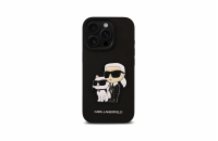 Karl Lagerfeld PU Saffiano Karl and Choupette Zadní Kryt pro iPhone 16 Pro Černá Luxusní zadní kryt Karl Lagerfeld pro iPhone spojuje elegantní vzhled s praktickou ochranou. Stylový doplněk pro každé