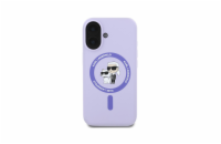 Karl Lagerfeld Liquid Silicone Karl and Choupette MagSafe Zadní Kryt pro iPhone 16 Fialová Luxusní zadní kryt Karl Lagerfeld pro iPhone spojuje elegantní vzhled s praktickou ochranou. Stylový doplněk
