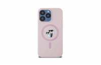 Karl Lagerfeld Liquid Silicone Karl and Choupette MagSafe Zadní Kryt pro iPhone 14 Pro Růžová Luxusní zadní kryt Karl Lagerfeld pro iPhone spojuje elegantní vzhled s praktickou ochranou. Stylový dopl