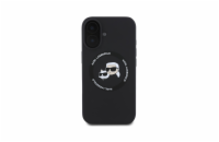 Karl Lagerfeld Liquid Silicone K&CH Heads MagSafe Zadní Kryt pro iPhone 16 Černá Luxusní zadní kryt Karl Lagerfeld pro iPhone spojuje elegantní vzhled s praktickou ochranou. Stylový doplněk pro každé
