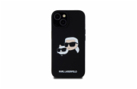 Karl Lagerfeld Liquid Silicone Double Heads MagSafe Zadní Kryt pro iPhone 15 Černá Luxusní zadní kryt Karl Lagerfeld pro iPhone spojuje elegantní vzhled s praktickou ochranou. Stylový doplněk pro kaž