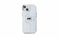 Karl Lagerfeld IML Karl Head Metal Frame MagSafe Zadní Kryt pro iPhone 15 Průhledná Luxusní zadní kryt Karl Lagerfeld pro iPhone spojuje elegantní vzhled s praktickou ochranou. Stylový doplněk pro ka