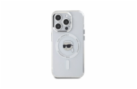Karl Lagerfeld IML Karl Head Metal Frame MagSafe Zadní Kryt pro iPhone 15 Pro Průhledná Luxusní zadní kryt Karl Lagerfeld pro iPhone spojuje elegantní vzhled s praktickou ochranou. Stylový doplněk pr