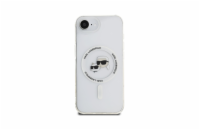 Karl Lagerfeld IML K&CH Heads Metal Frame MagSafe Zadní Kryt pro iPhone 16e Průhledná Luxusní zadní kryt Karl Lagerfeld pro iPhone spojuje elegantní vzhled s praktickou ochranou. Stylový doplněk pro 