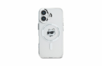 Karl Lagerfeld IML Choupette Head Metal Frame MagSafe Zadní Kryt pro iPhone 16 Průhledná Luxusní zadní kryt Karl Lagerfeld pro iPhone spojuje elegantní vzhled s praktickou ochranou. Stylový doplněk p