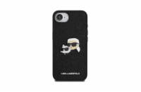 Karl Lagerfeld Fixed Glitter Metal K&CH Zadní Kryt pro iPhone 16e Černá Luxusní zadní kryt Karl Lagerfeld pro iPhone spojuje elegantní vzhled s praktickou ochranou. Stylový doplněk pro každého milovn