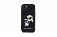 Karl Lagerfeld 3D Rubber Karl and Choupette Zadní Kryt pro iPhone 15 Černá Luxusní zadní kryt Karl Lagerfeld pro iPhone spojuje elegantní vzhled s praktickou ochranou. Stylový doplněk pro každého mil