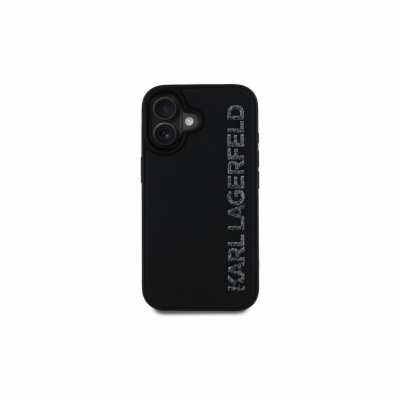 Karl Lagerfeld 3D Rubber Glitter Logo Zadní Kryt pro iPho...