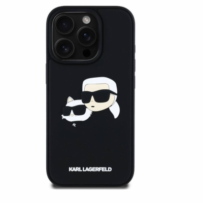 Karl Lagerfeld 3D Rubber Double Heads Zadní Kryt pro iPho...