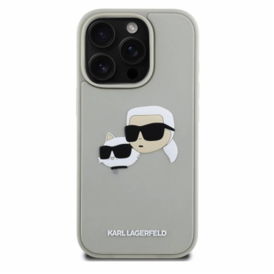 Karl Lagerfeld 3D Rubber Double Heads Zadní Kryt pro iPho...