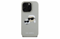 Karl Lagerfeld 3D Rubber Double Heads Zadní Kryt pro iPhone 16 Pro Béžová Luxusní zadní kryt Karl Lagerfeld pro iPhone spojuje elegantní vzhled s praktickou ochranou. Stylový doplněk pro každého milo