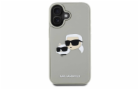 Karl Lagerfeld 3D Rubber Double Heads Zadní Kryt pro iPhone 16 Béžová Luxusní zadní kryt Karl Lagerfeld pro iPhone spojuje elegantní vzhled s praktickou ochranou. Stylový doplněk pro každého milovník