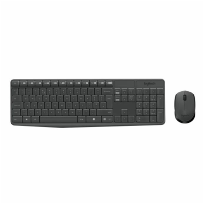 Logitech Bezdrátový set MK235 Klávesnice a Myš, CZ/SK - č...