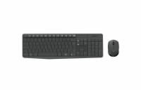 Logitech Bezdrátový set MK235 Klávesnice a Myš, CZ/SK - černá Bezdrátová sada Logitech MK235 v černé barvě obsahuje klávesnici a myš s Česko/Slovenským rozložením, ideální pro pohodlnou každodenní pr