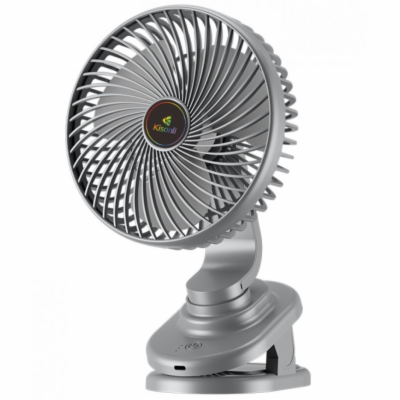 Přenosný ventilátor Kisonli F104, 1200mAh – šedá Přenosný...