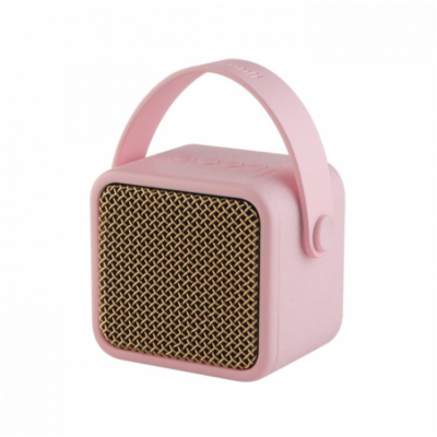 Reproduktor Kisonli S1, Bluetooth, USB, SD, FM, AUX – růž...