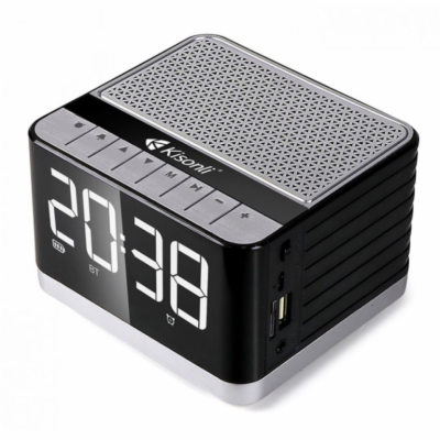 Reproduktor Kisonli G8, Bluetooth, Hodiny, USB, SD, FM, A...