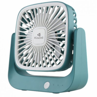 Přenosný ventilátor Kisonli F102, 1200mAh – zelená Přenos...