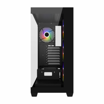 FSP M340-BA/Midi Tower/Transpar./Černá