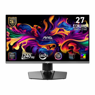 MSI MAG/272UP QD-OLED X24/26,5"/QD-OLED/4K UHD/240Hz/0,03...
