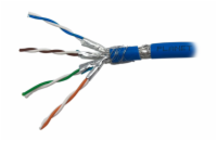 PLANET kabel SFTP, drát, Cat 6A, 4p, 500MHz, LS0H, stíněný každý pár, Planet Elite, modrý, Dca, balení 500m