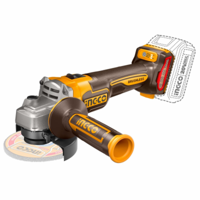Ingco CAGLI21154 AKU úhlová bruska 115mm bez baterie a na...