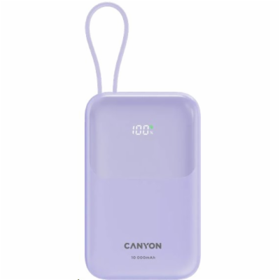 CANYON Power Bank PB-101, 10000mAh PD22.5W, purple
