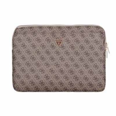 Guess PU 4G Triangle Logo Obal pro Notebook 14" Brown