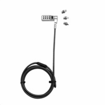 BAZAR - DICOTA Universal Security Cable Lock, 3 Exchangea...