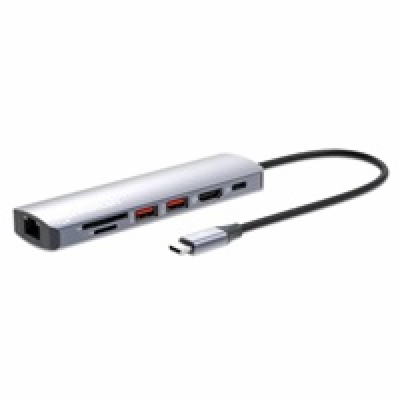 MANHATTAN Dokovací stanice USB-C 7v1, HDMI, USB-C PD 100W...