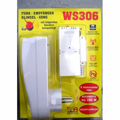 ELEKTROBOCK Alarm kombinovaný dveřní GONG WS306+WS320