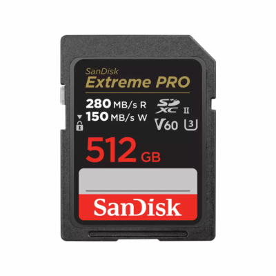 SanDisk MicroSDXC karta 512GB Extreme PRO (R:280/W:150 MB...