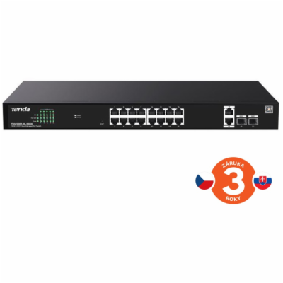 Tenda TEG2220P-16-250W Gigabit Websmart L2 Cloud PoE+ Swi...