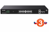 Tenda TEG2220P-16-250W Gigabit Websmart L2 Cloud PoE+ Switch 230W, 16x1Gb/s PoE+, 2xRJ45, 2xSFP,Rack