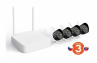 BAZAR - Tenda K4W-3TC - kamerový WiFi set, 4x IP 2K kamera, NVR rekordér, zvuk, noční vidění - poškozený obal
