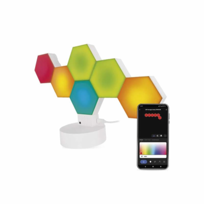 Smart stolní lampa EMOS ZIW426R Hexagon WiFi Tuya