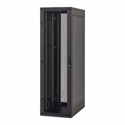 Stoj.rack 42U 600x800 černý, zadní kryt síto 80%