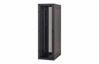Stoj.rack 42U 600x800 černý, zadní kryt síto 80%