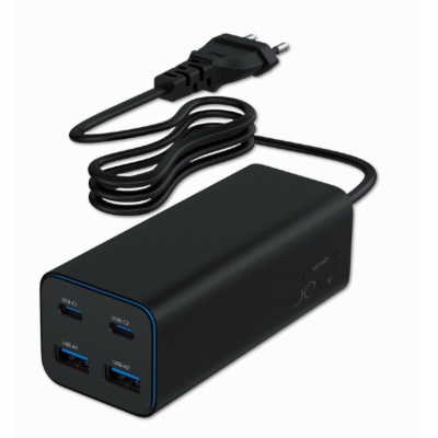 Gembird 100W adaptér 2xUSB-C, 2xUSB-A