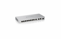 Zyxel XGS1250-12 v2, 12-Port Gigabit webmanaged Desktop Switch with 8 port 1G + 3-Port MultiGig 1/2.5/5/10G + 1-Port SFP