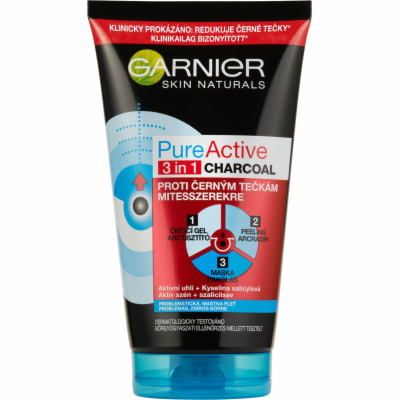 Garnier Skin Naturals Pure Active čistící gel peeling a m...