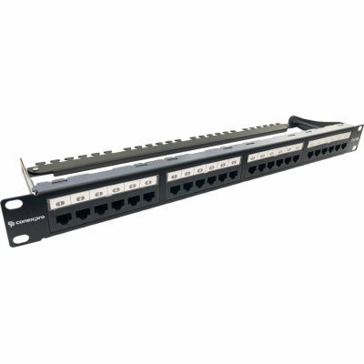 Conexpro 19" patch panel UTP, CAT6A, 24 portů, 1U