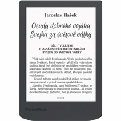 E-book POCKETBOOK 619 Verse Light, Midnight Grey, šedý