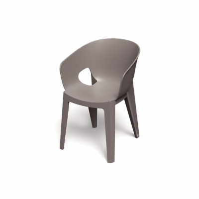 Židle zahradní PREMO 560x590x810mm - zemitě hnědá