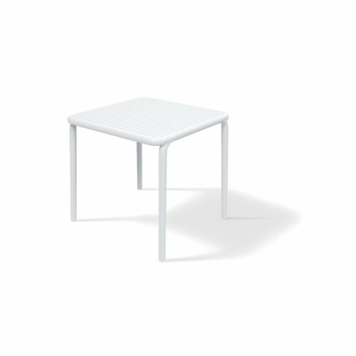 Stůl zahradní BRENE 795x795x755mm - bílá